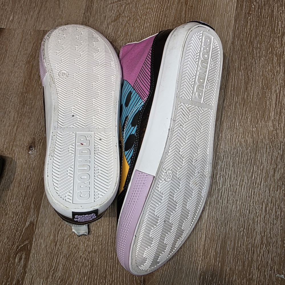 Women's High-Top Sneakers with Spider Web Design - Multicolor - Picture 9 of 15
